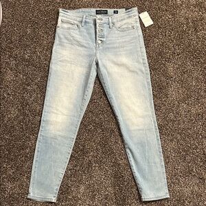 Lucky Brand Ava Skinny Mid Rise Light Blue Ankle Jeans